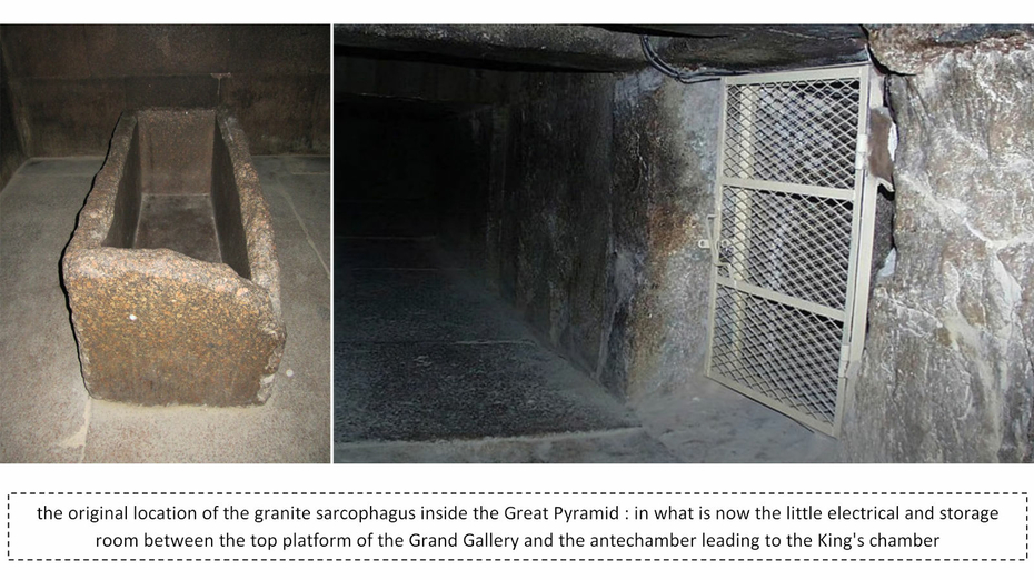 Sarcophage en Granite de Kheops  Grande Pyramide de Gizeh Egypte